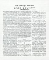 Historical Sketch of Cass County 1, Cass County 1905